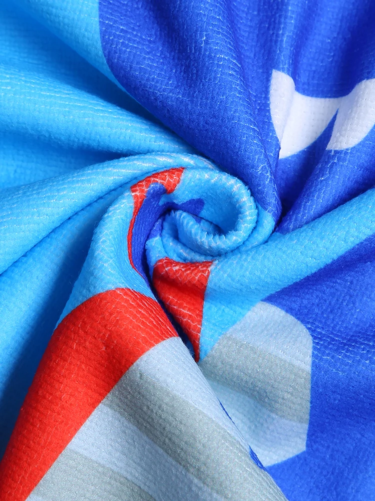 Toalla de chal con capucha para niños, traje de baño de playa para niños, bata, toalla de chal con capucha, dinosaurio animado - imagen 4