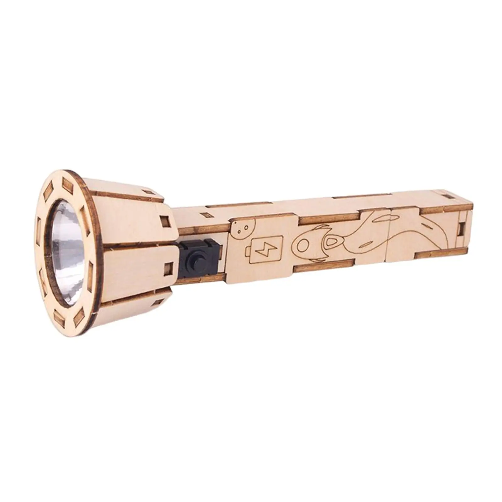 DIY linterna de madera modelo DIY linterna rompecabezas conjunto vástago juguetes DIY de madera - imagen 3