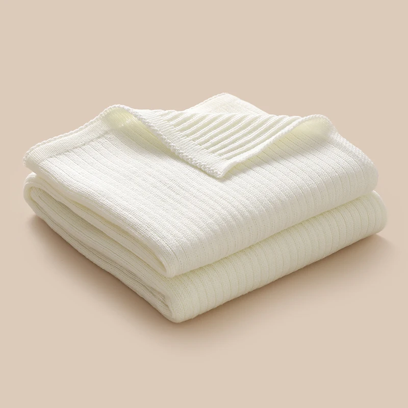 Mantas tejidas para bebé de 90x70cm, manta envolvente para recién nacido, fundas para dormir, material para cochecito, Moisés, esteras sólidas para niños y niñas - imagen 3