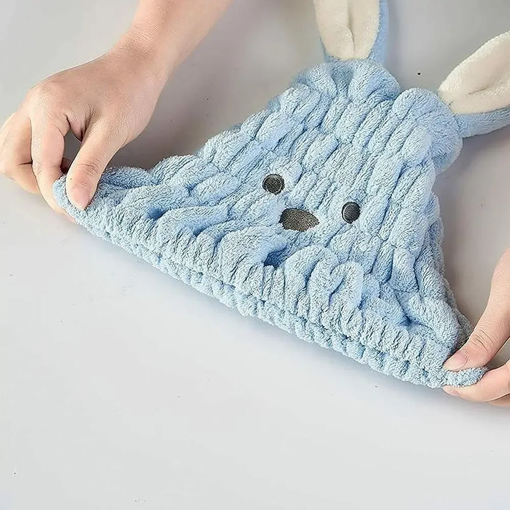 & Gorro para la cabeza bonito para adultos, Toalla de baño, turbante de secado de cabello, toalla de microfibra de secado rápido, gorro de ducha absorbente, envoltura de baño para mujer - imagen 3