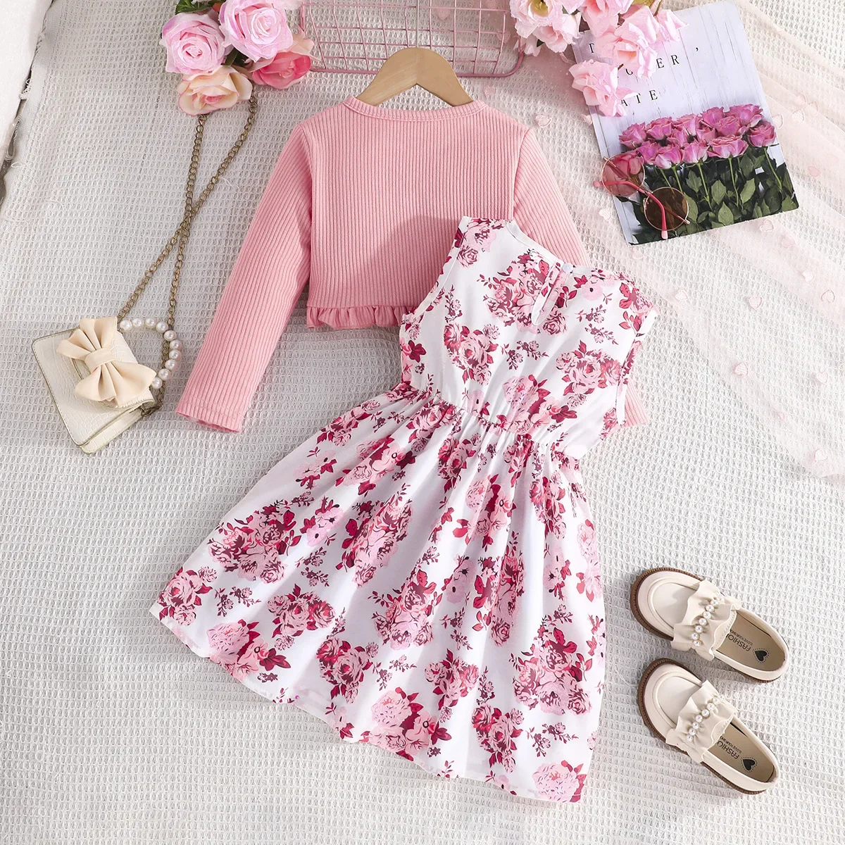 Vestido infantil de algodón sin mangas – Primavera y verano - imagen 5