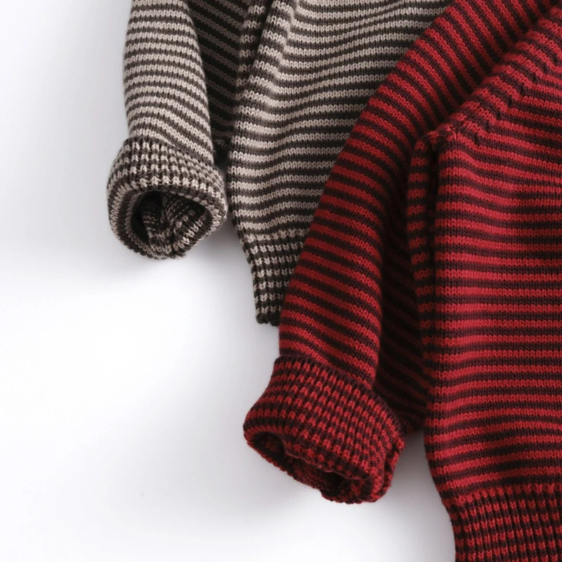 Suéter 100% algodón para niños, estilo coreano, Jersey Vintage de punto Unisex, chaqueta raglán, holgada y de moda, primavera y otoño - imagen 4