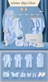 winter 18pcs blue