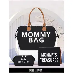 Bolso de mamá Ins Wind, conjunto de 3 piezas de viaje transfronterizo de lujo, bolso de un solo hombro con separación en seco y húmedo de gran capacidad