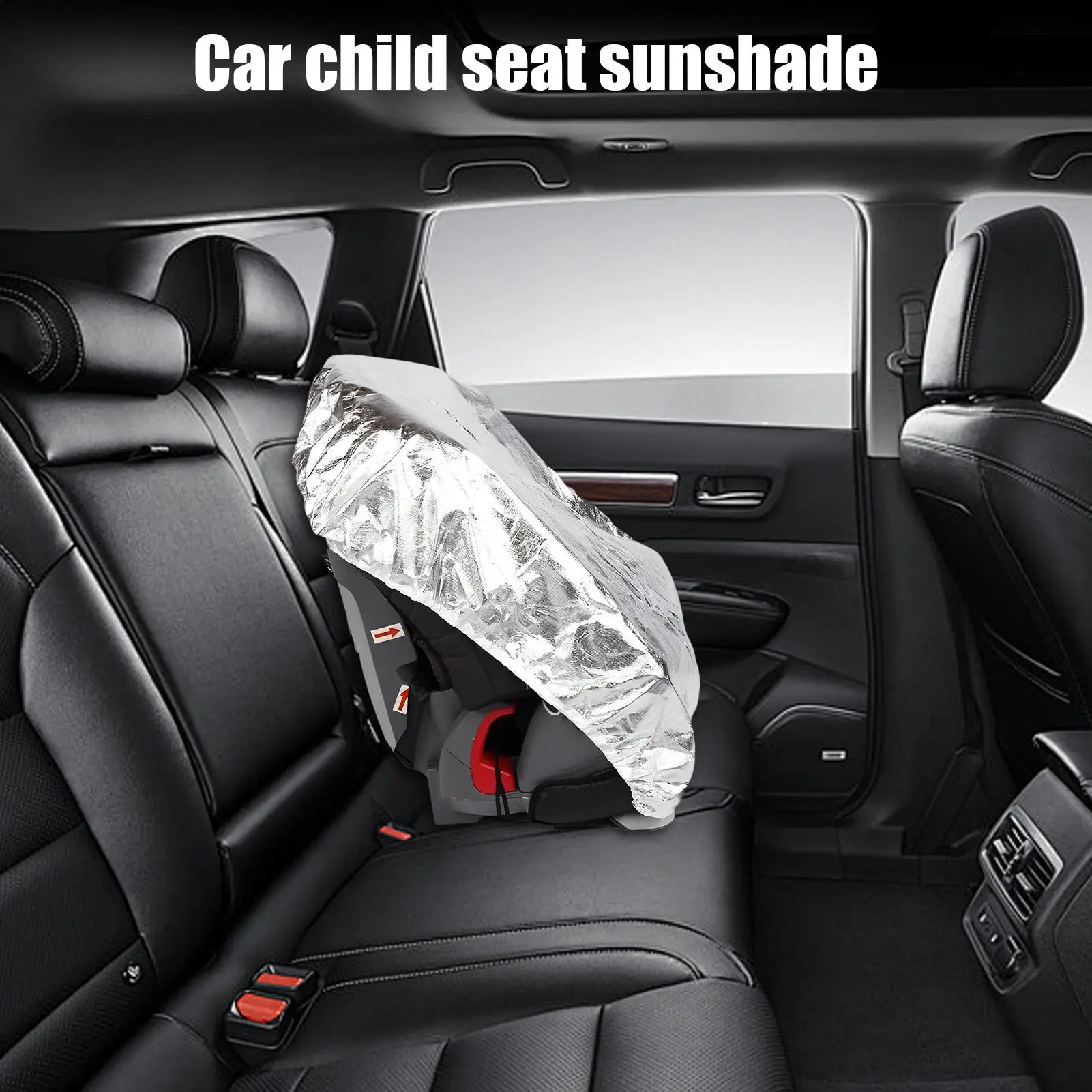 Funda de asiento de coche para bebé, funda de asiento de coche para bebé, protector de protección UV plegable de verano para SUV, RV, camión, cochecito de bebé, refrigeración de verano - imagen 2