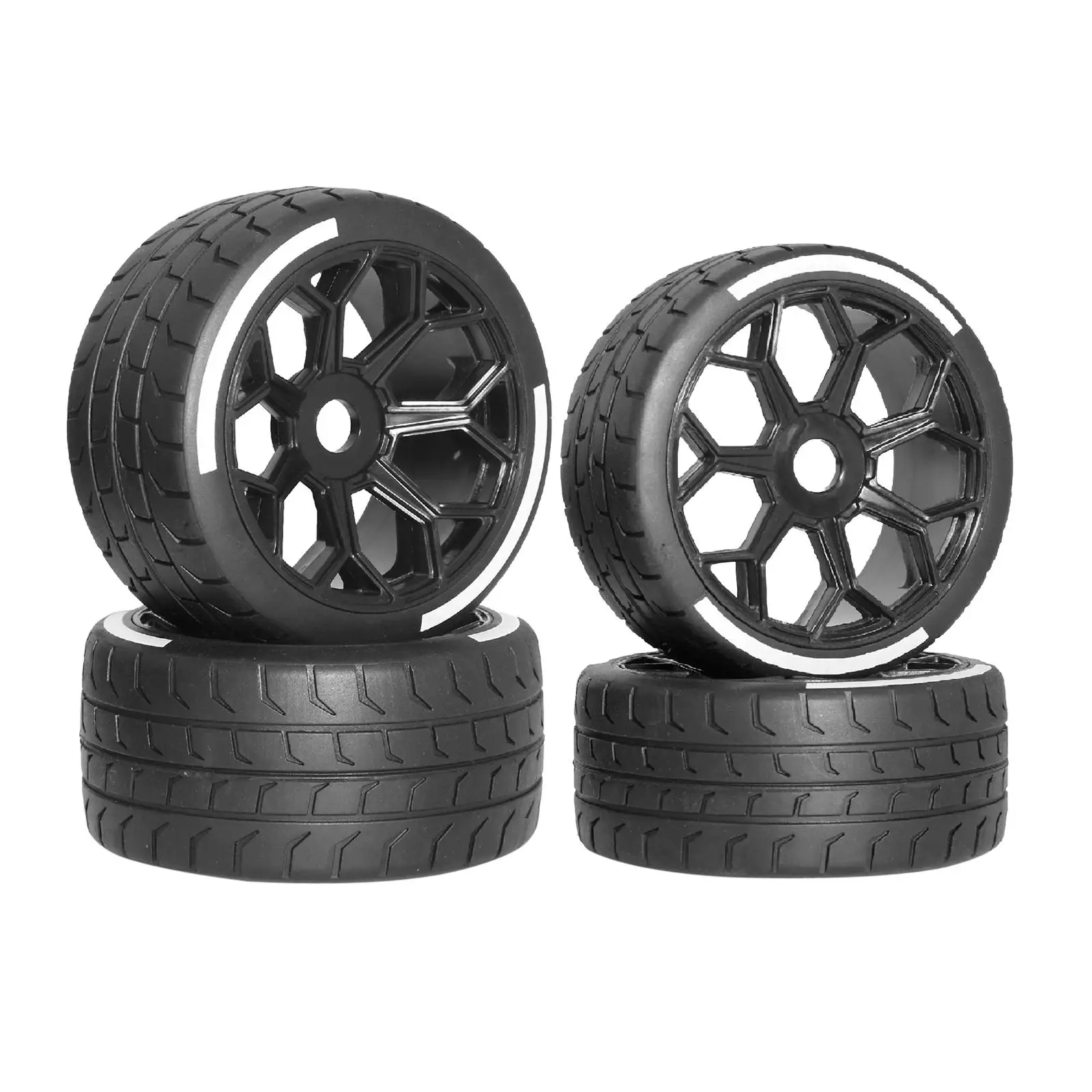 4Pcs 1/7 RC Car Tires Modification DIY High Performance RC Spare Parts Replacement Accs for Crawler Truck Vehicle Hobby Model