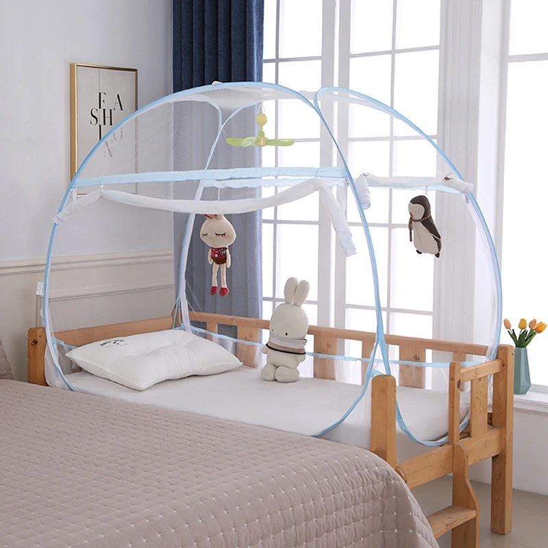 Mosquitera para cuna de bebe sin montaje amplia anticaida y segura - imagen 4