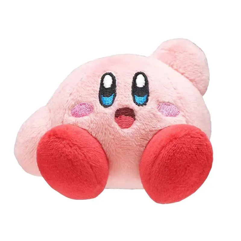 Figura de acción genuina, colgante de felpa Kirby de la segunda estrella de bala, modelo colgante de bolso rosa Gacha - imagen 5