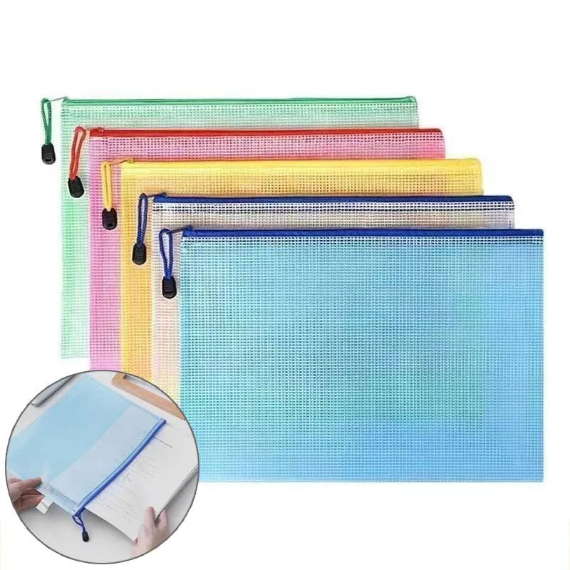 TMZ Carpeta impermeable para escolar con cierre zip A4/A5 resistente