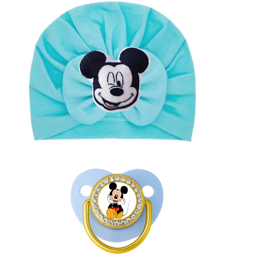 2 sombreros de frijol con lazo de invierno, sombreros con palo para bebé, chupetes para bebé al aire libre, anillos de dentición Kawaii, decoraciones para fiesta y bonito accesorio para el cabello - imagen 4