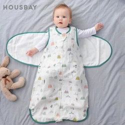 HOUSBAY Saco de dormir bambú para bebé confortable transpirable