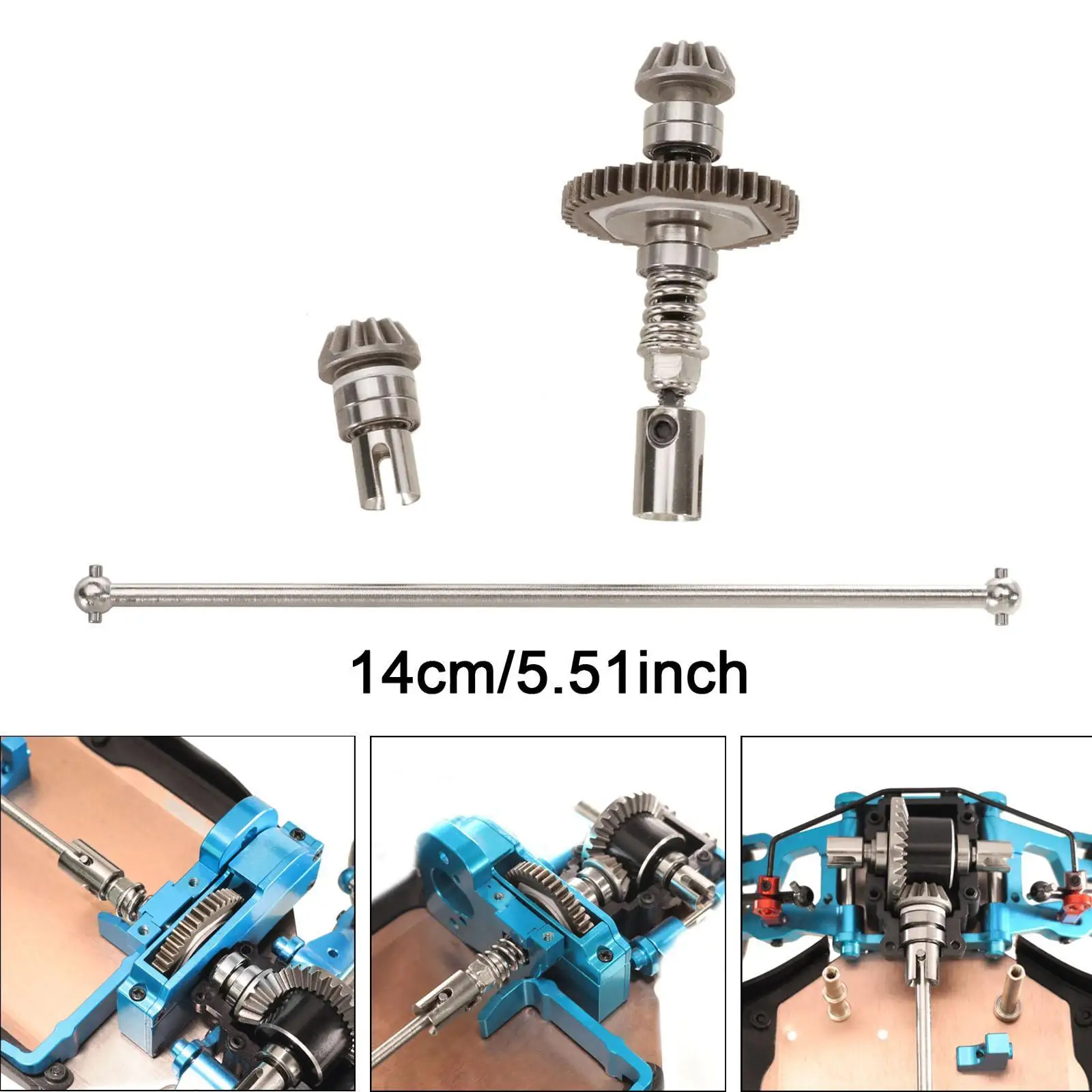 Sliper Clutch Central Drive Shaft Multipurpose High Hardness Remote Control Car 1:12 Scale Modification for 124010 Attachments