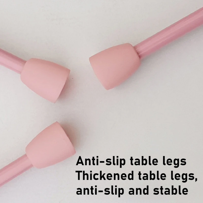 Pequeño escritorio plegable para ordenador portátil con portavasos, ranura para tarjetas, escritorio de cama de oso bonito, mesa Tatami antideslizante impermeable para dormitorio de estudiantes - imagen 4