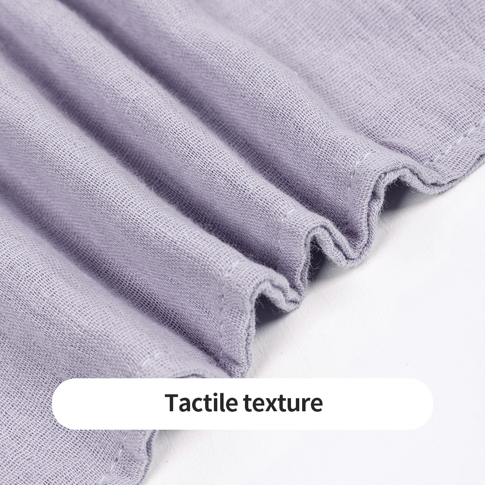 Elinfant-paño de crepé 100% algodón para bebés, muñecas para dormir, toalla suave y cómoda para bebés - imagen 3