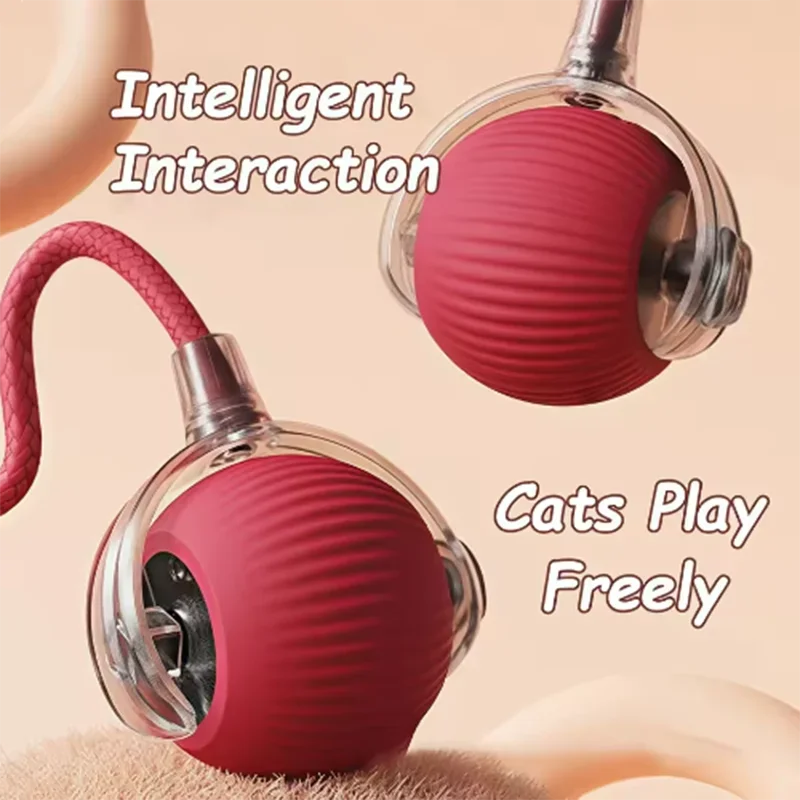 Bola interactiva inteligente para gatos, duradera y duradera, fácil de limpiar, juguetes inteligentes para evitar obstáculos para perros y mascotas - imagen 2