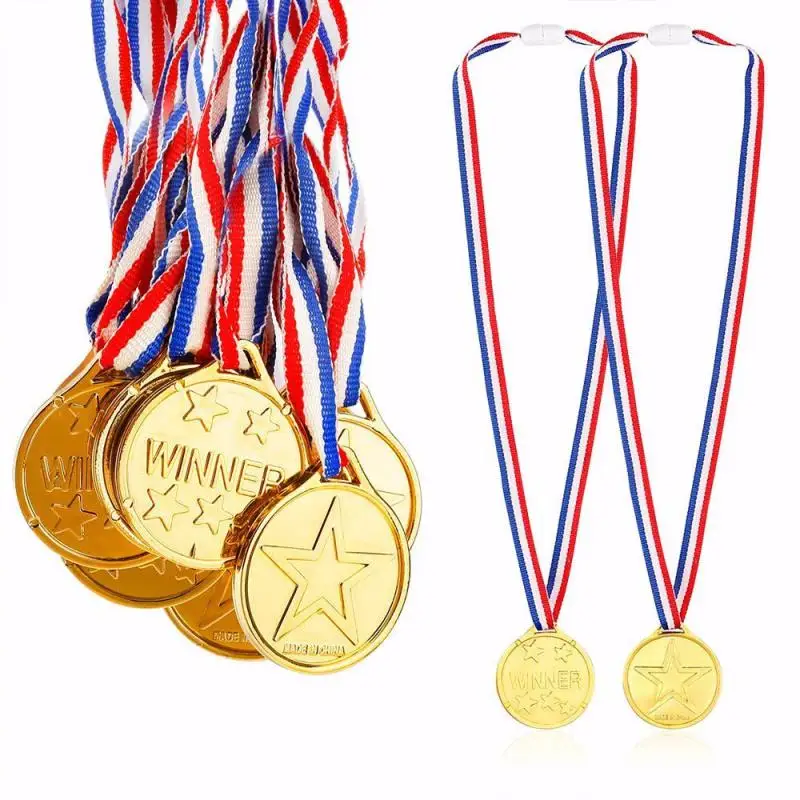 Medallas de plástico para niños, 20 piezas, oro, plata y bronce, premio ganador, competición deportiva, talento, Shcool, regalos de recompensa para niños - imagen 3
