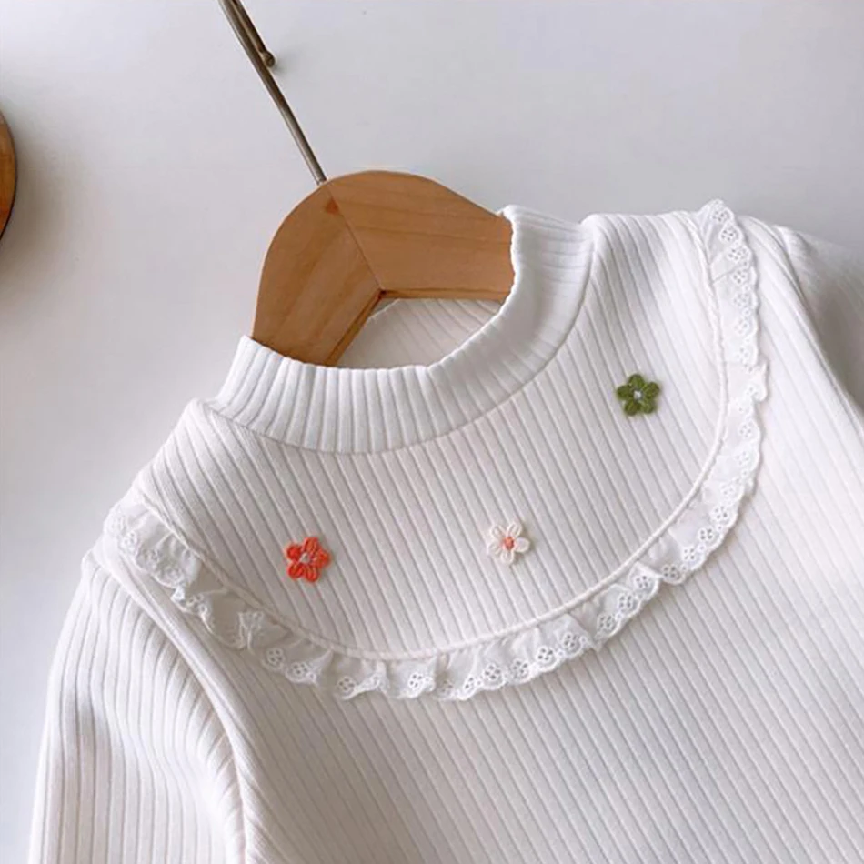 Camiseta invierno niña forro polar aplique mariposa manga larga - imagen 4