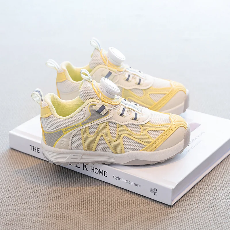 Zapatillas infantiles transpirables malla, suela gruesa antideslizante - imagen 5