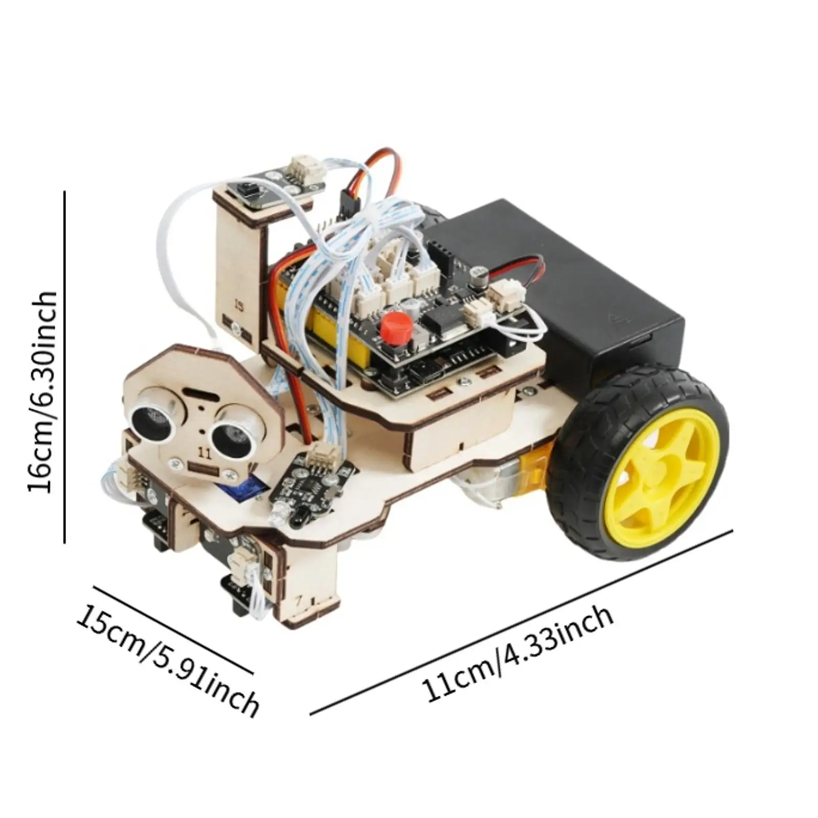 Smart Car Robot Robots Toy Electronics Programming Project Science Coding Kit Stem Educational Toy for Ages 8-12 12-16 Beginners