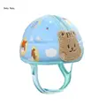 Little bear on blue