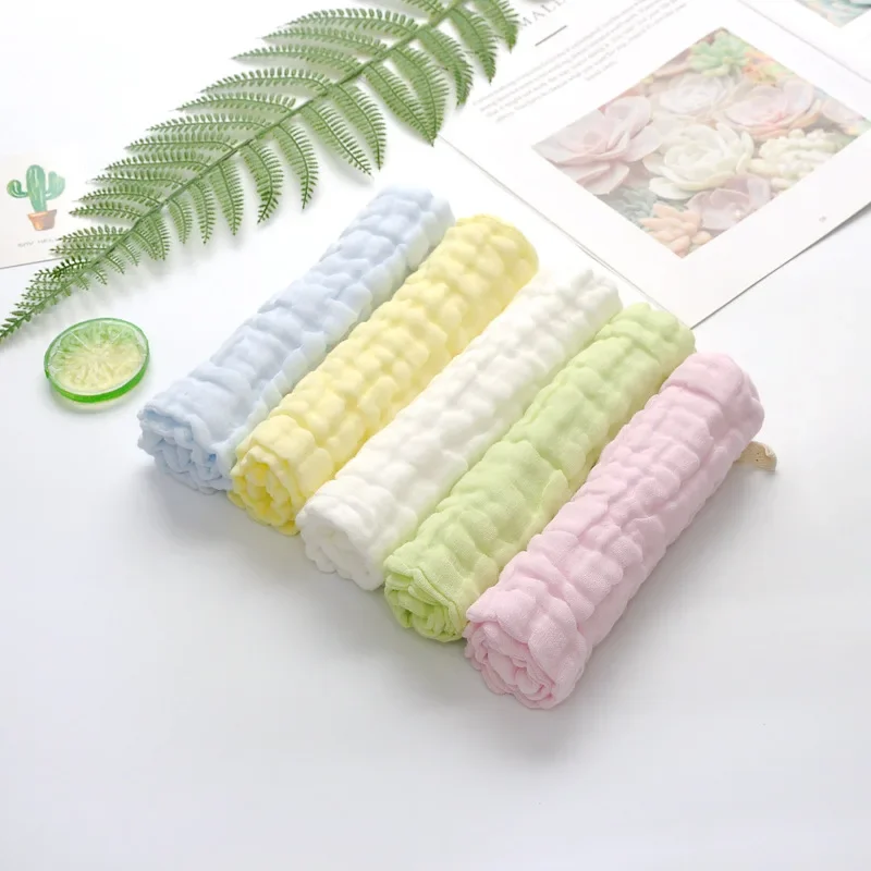 Pañuelos de gasa súper suaves para eructar de bebé, 20x20cm, Baberos infantiles para niños, trapo reutilizable multiusos - imagen 3
