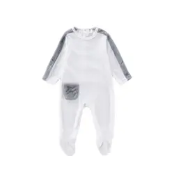 Mono para bebé recién nacido, ropa de manga larga de velour con piel, Mono para bebé