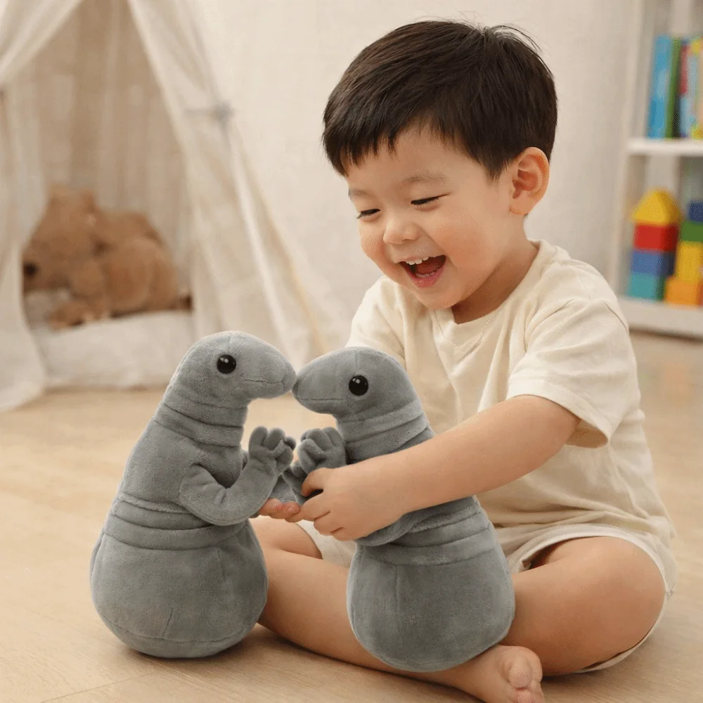 Zhdun Muñeco de Peluche Monstruo Ruso para Bebé, Almohada Suave - imagen 3