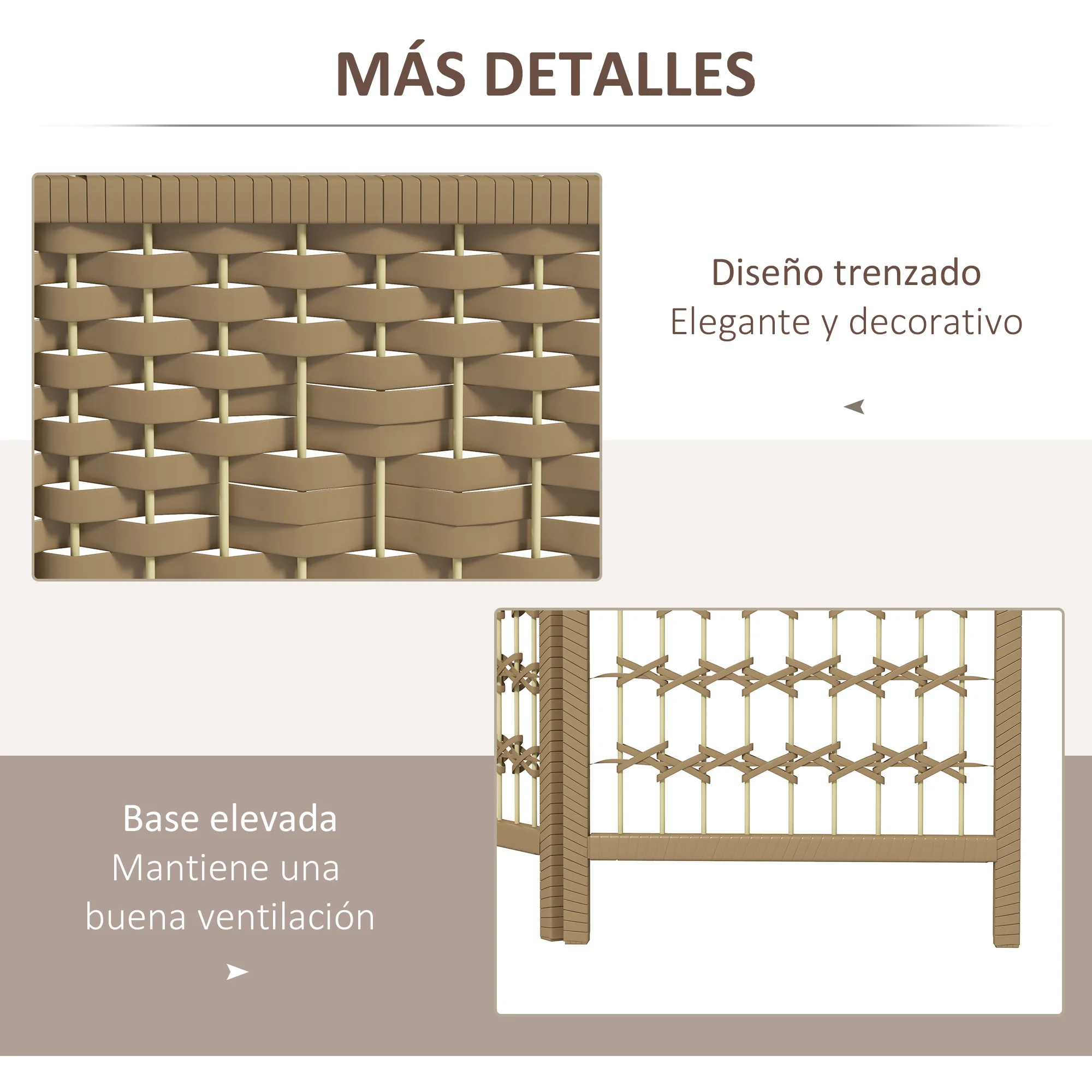HOMCOM Biombo Separador de Ambientes de 6 Paneles 240x170 cm Divisor de Habitación Plegable de Cuerda de Papel y Marco de Madera Decoración para Dormitorio Salón Natural - imagen 4