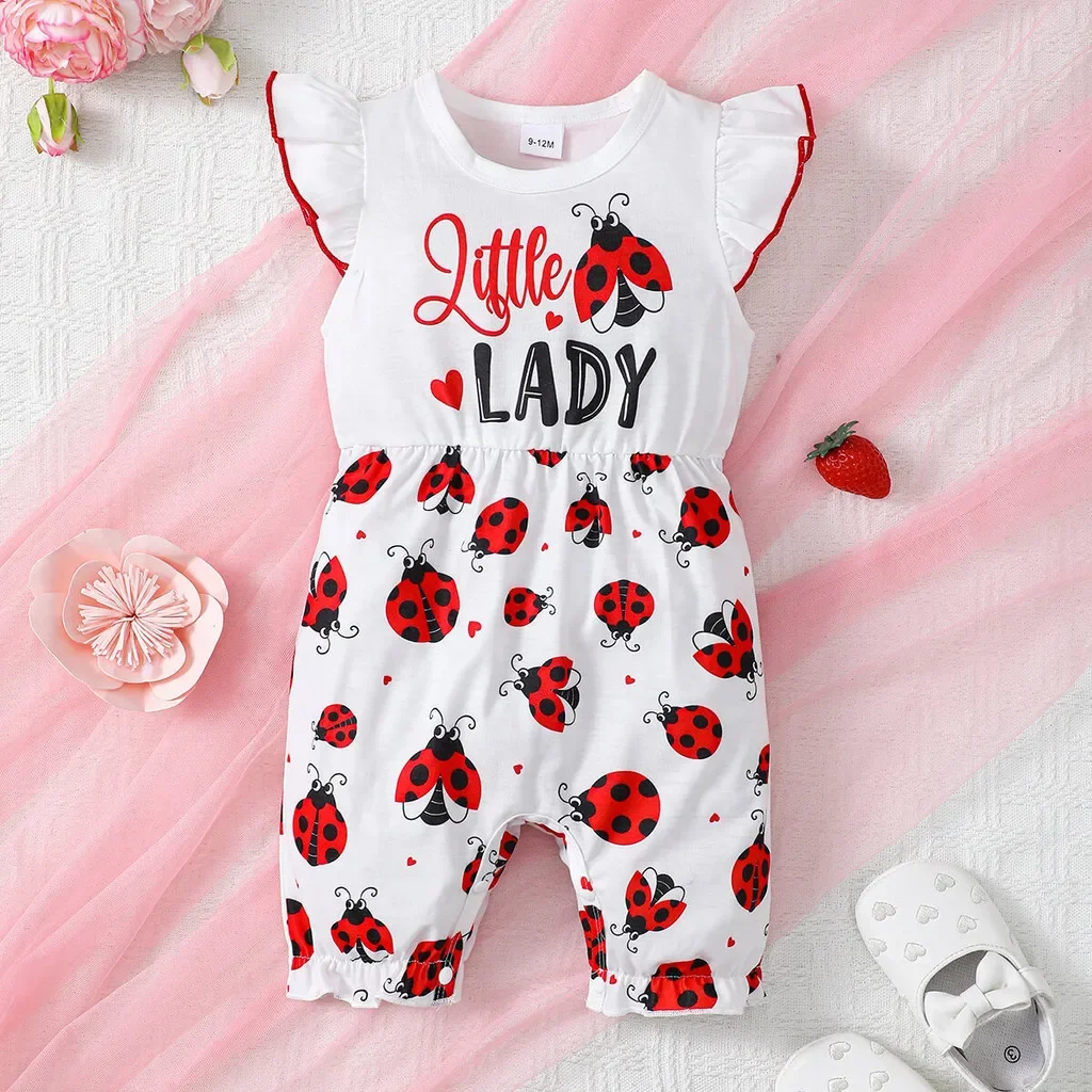 Mono para bebé recién nacido de 4 colores, mono sin mangas con estampado de mariposa, disfraz cómodo de verano para niña pequeña, pelele de 0 a 12 meses - imagen 4