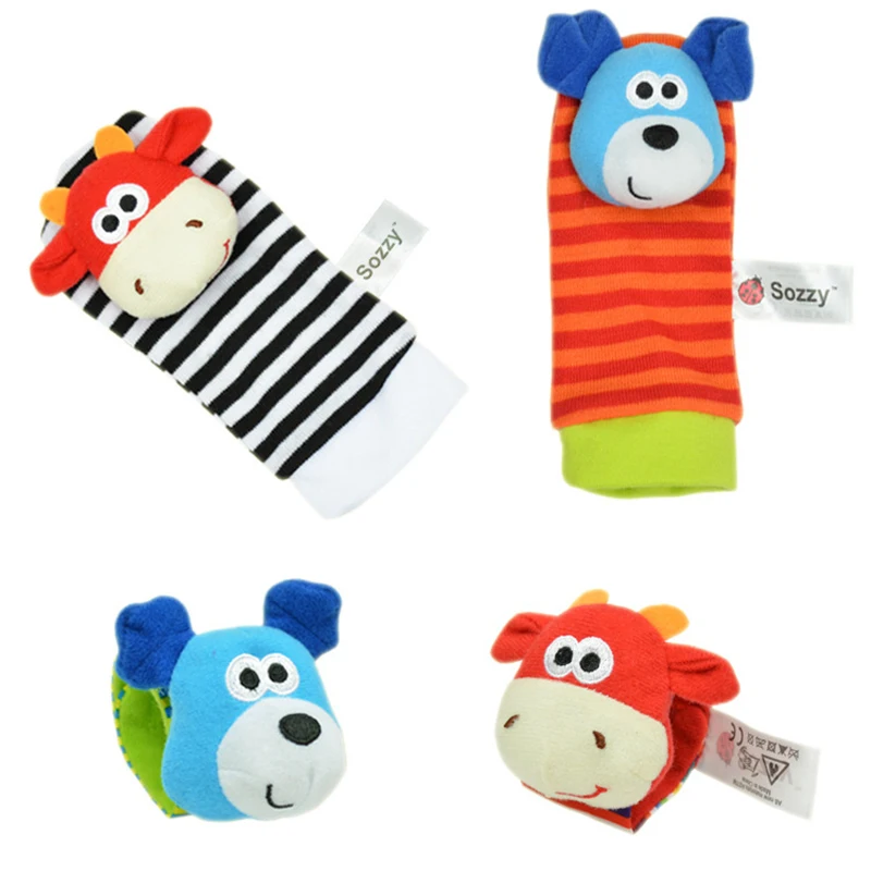 Sonajero de peluche con calcetines para pies de bebé QWZ - imagen 5