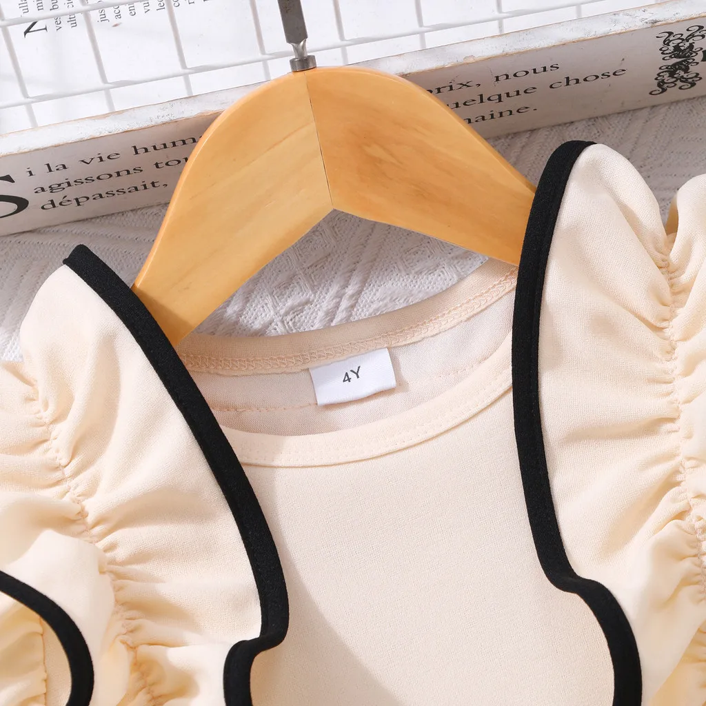 2025 vestido para niños, ropa elegante de verano para niñas pequeñas, manga corta, 3 4 5 6 7 años, vestido de fiesta bonito Floral informal para niños - imagen 3