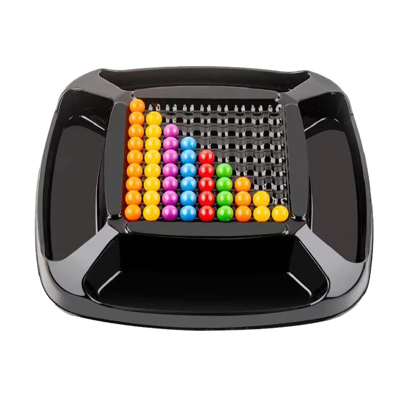 2 jugadores de tamaño pequeño, pelota de arcoíris de 16CM, juego mental a juego, juego de mesa inteligente cuatro en un cuadrado, juguetes educativos para niños