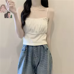 Chaleco liso ajustado para niña – Estilo francés chic