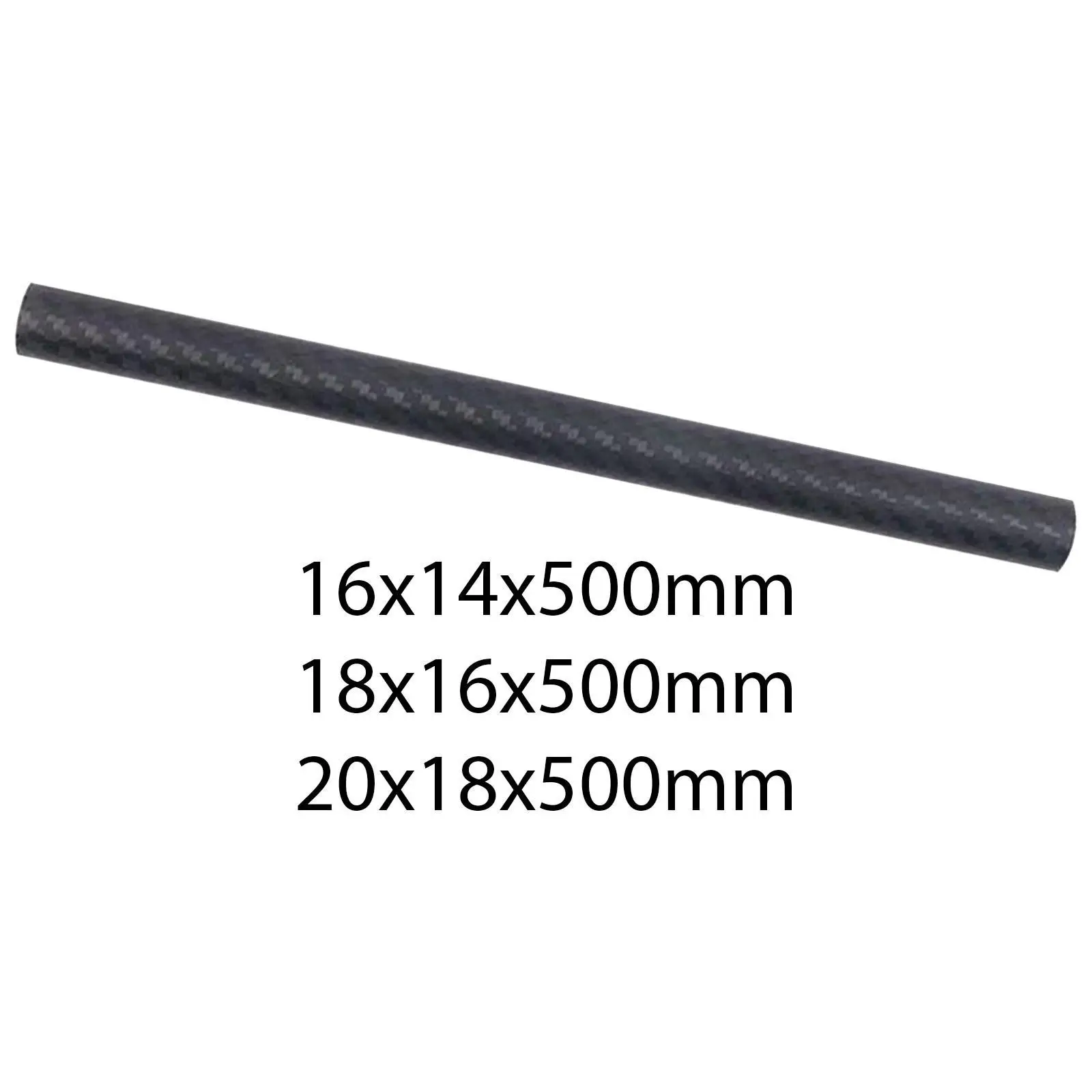 Tubo de fibra de carbono de 50cm, tubo redondo con acabado mate, rollo 3K envuelto para cuadricópteros, aviones RC, manualidades DIY, cañas de pescar - imagen 2