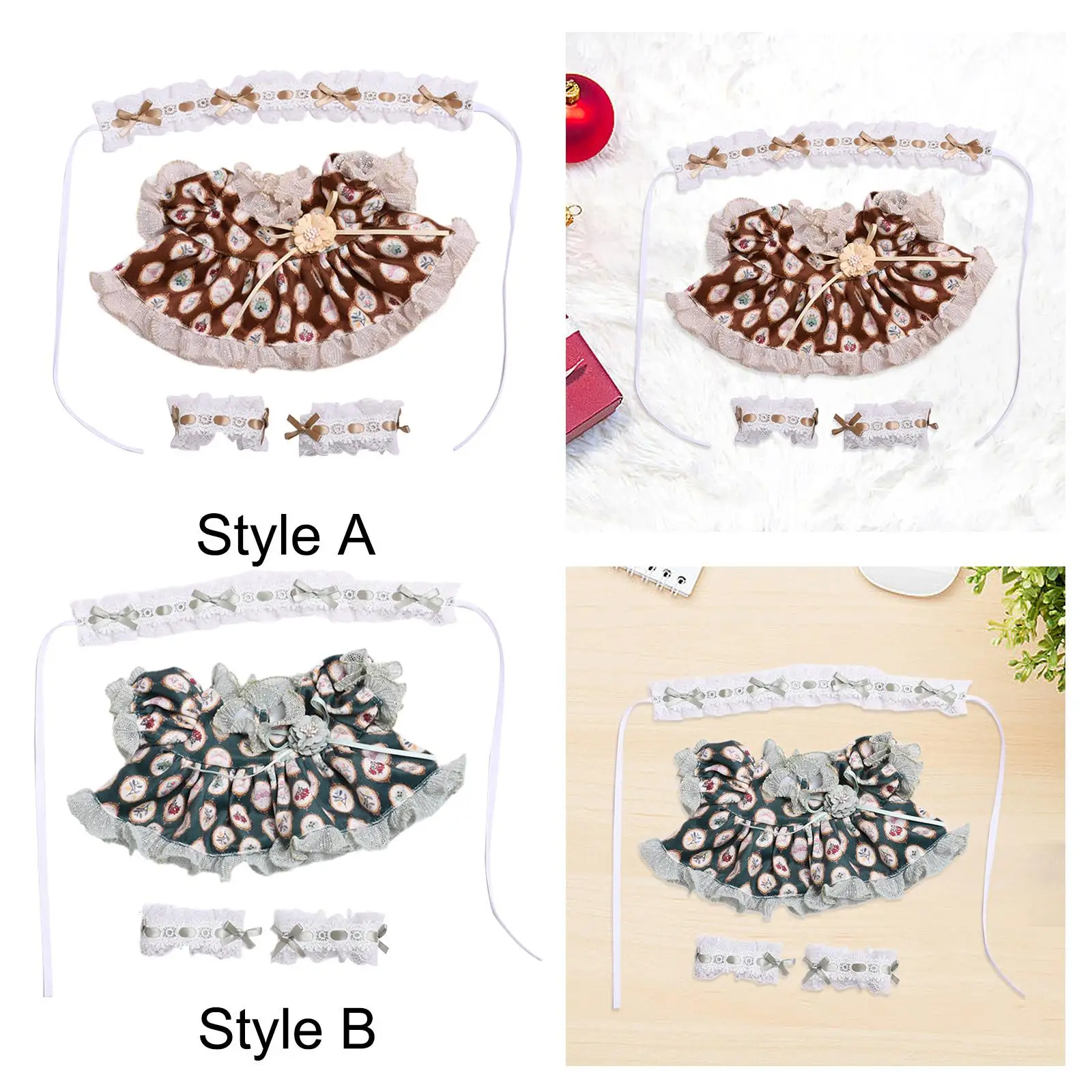 Doll Clothing Dress up Color Match Design Clothes Replacement Doll Cute Decoration Princess Dress for 38cm Dolls Gift DIY Girls