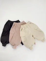 Pantalones casuales 1-7 años para niños - Corte holgado estilo coreano