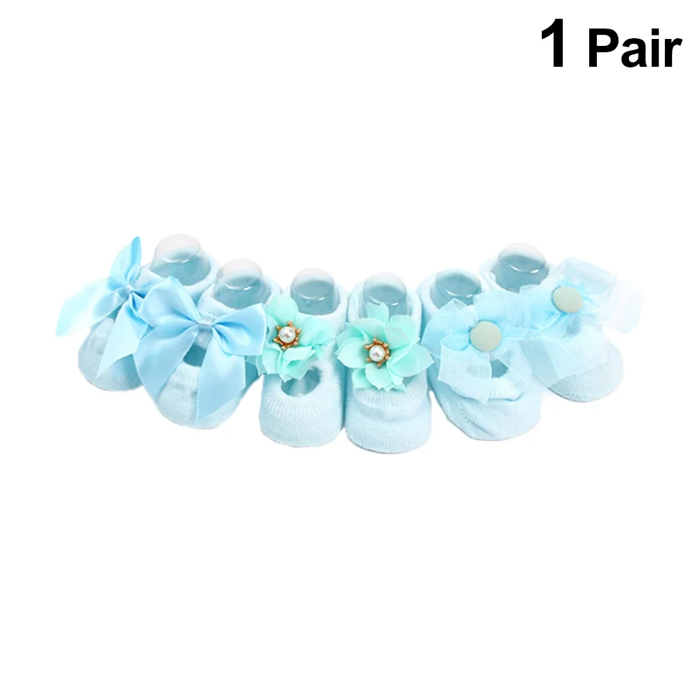 3 pares de calcetines antideslizantes de algodón suaves y transpirables para recién nacidos, calcetines de seguridad para el suelo para primavera y otoño, talla S de 0 a 12 meses - imagen 5