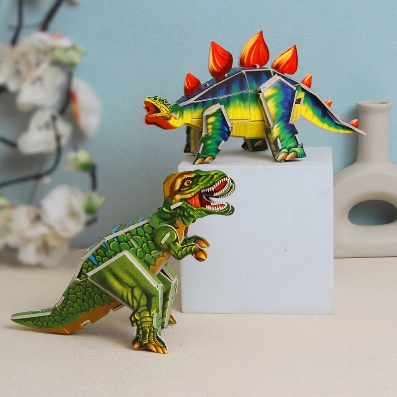 Producto completo - Dinosaurio 3D montaje