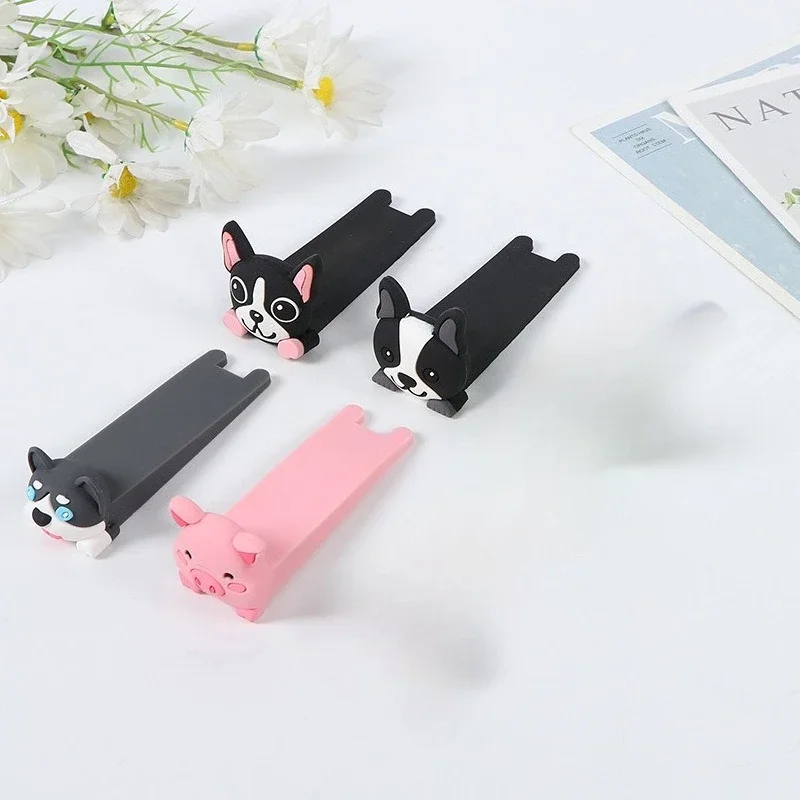 2PCS. Tope de puerta de dibujos animados creativos: directo de fábrica de fuentes, cuña multifuncional antipellizco y resistente al viento para el hogar del bebé. - imagen 3