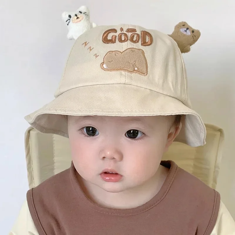 Gorro pescador con orejas y motivos animales para bebé - imagen 3
