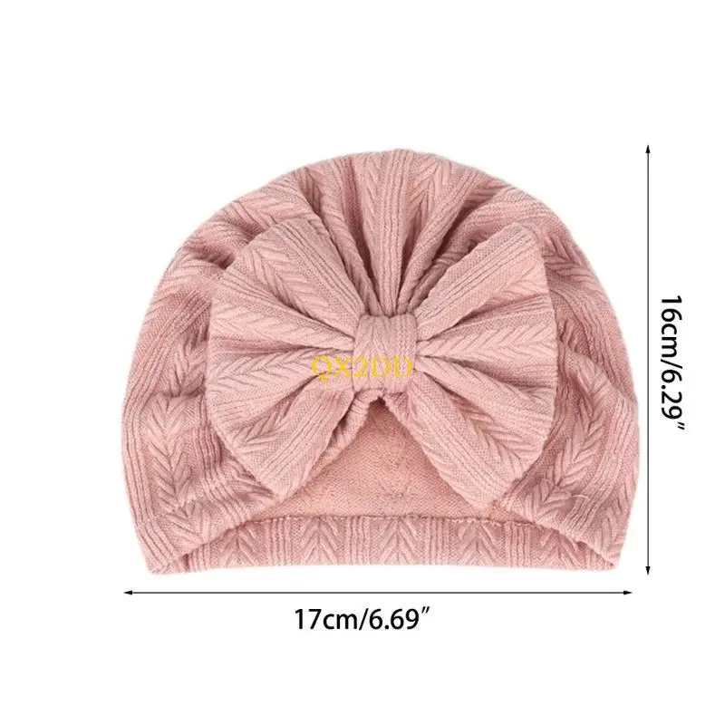 Turbante de algodón orgánico para recién nacido – Gorro suave - imagen 5