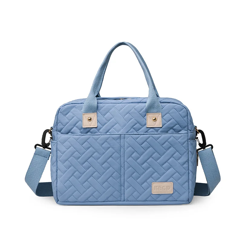 Bolso pañalero cruzado con bolsillos isotérmicos para cochecito - imagen 5
