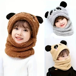 Gorro de panda suave y cálido para niños