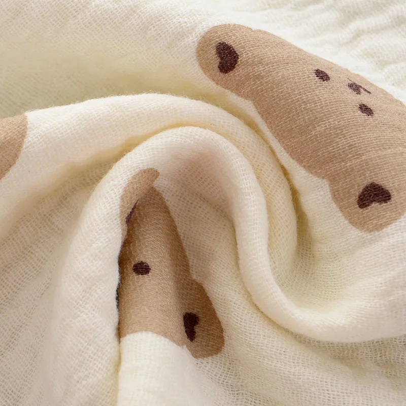 Set toalla babero pañuelo algodón bebé recién nacido - imagen 3
