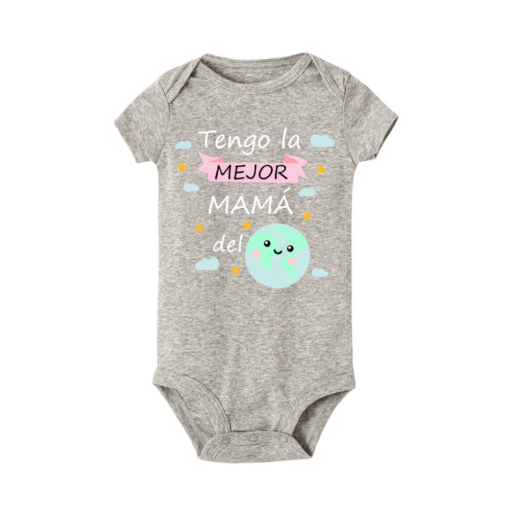 Tengo la mejor madre, mono para bebé, mono para recién nacido, regalo para el día de la madre, mono, ropa bonita para niño pequeño - imagen 4