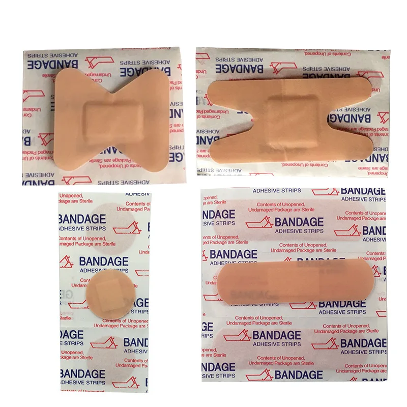 50 unids/set vendaje para heridas tirita para parche de primeros auxilios yesos para el cuidado de la piel de emergencia vendajes adhesivos transpirables Woundplast - imagen 2