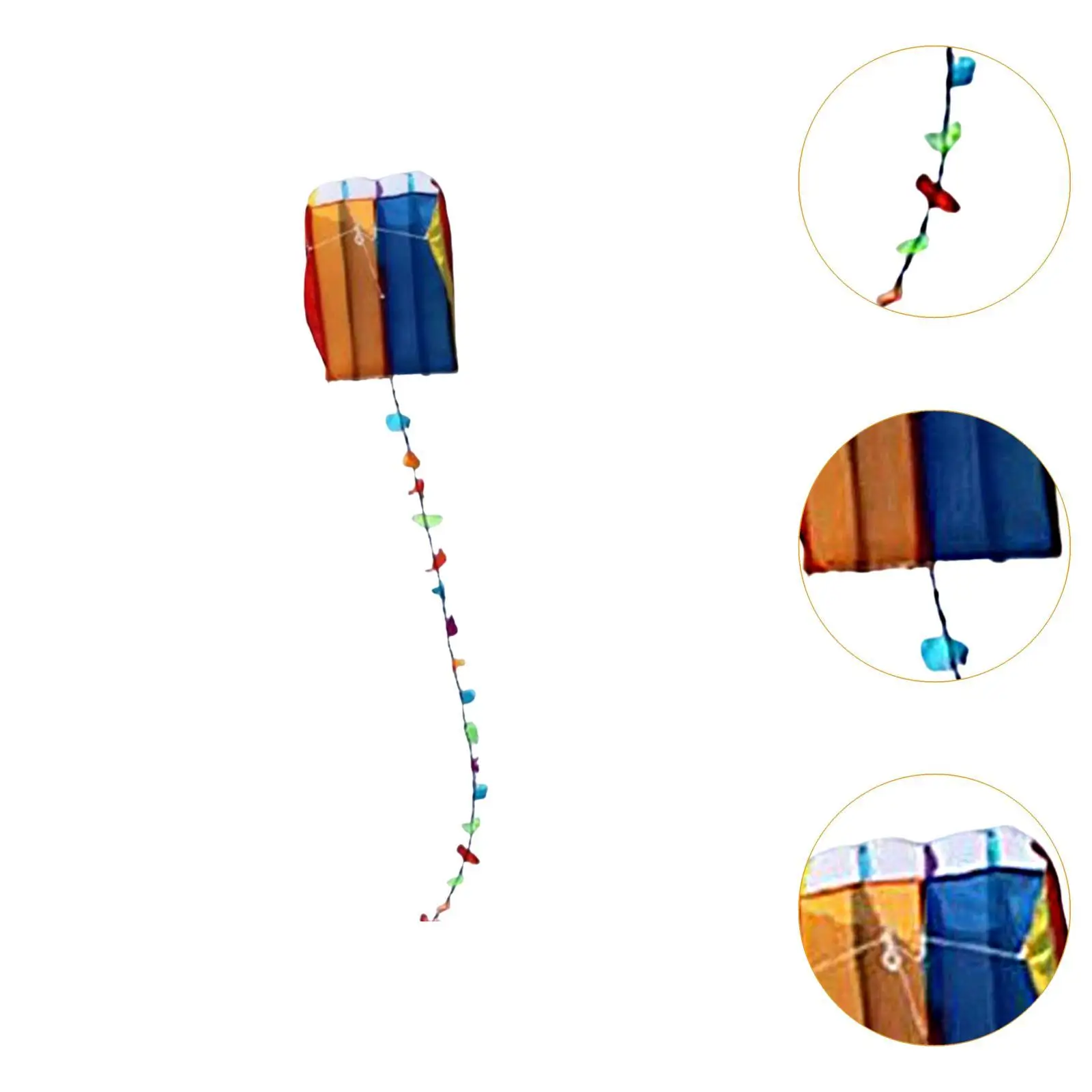 Small Rainbow Soft Kite Colorful Tear Resistant Easy to Fly Outdoor Toys for Beach Park Travel Backyard Boys Girls Beginner