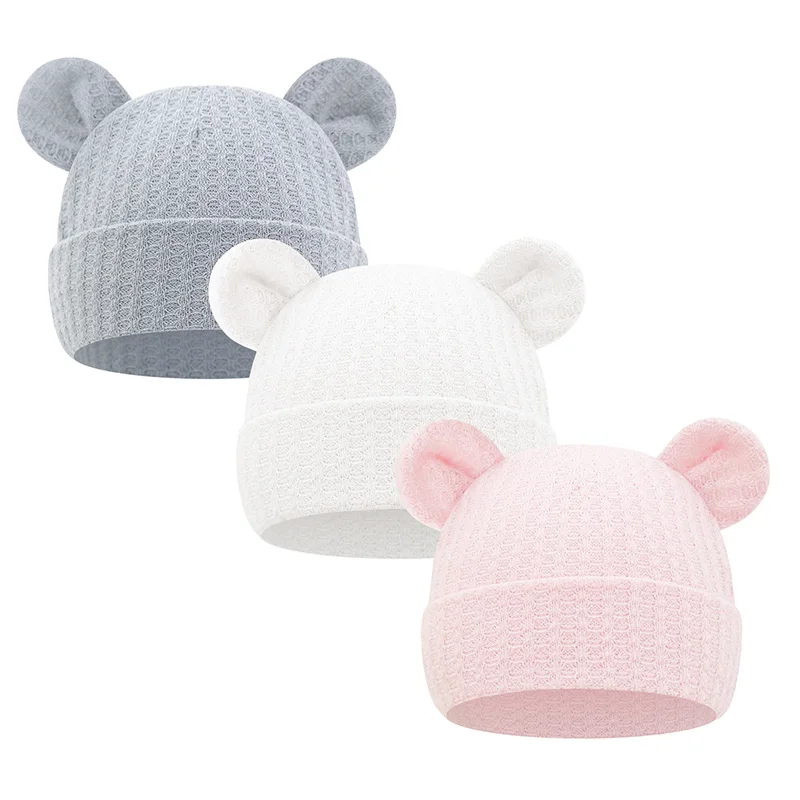 Gorro de oso con orejas para bebé recién nacido - imagen 3