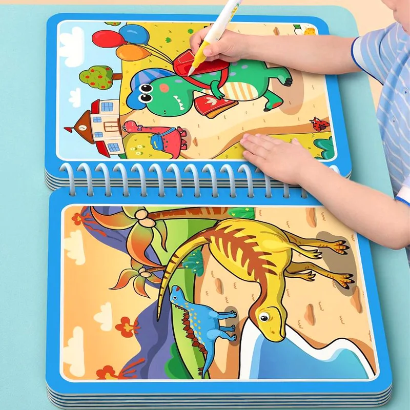 Juguetes Montessori, libro mágico de dibujo al agua, juegos educativos para niños, pinturas para colorear para bebés de 1 año a 3 juguetes - imagen 3