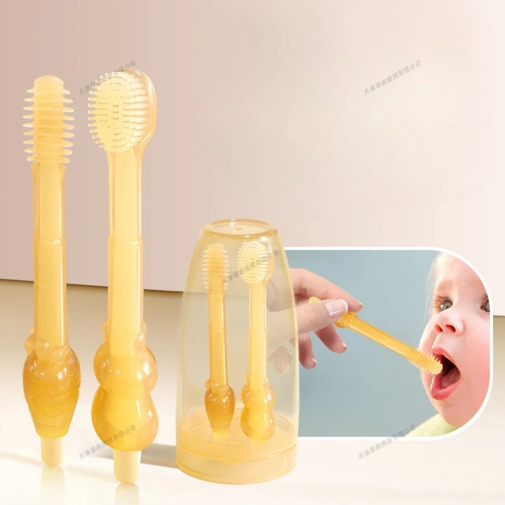 Cepillo de dientes de silicona para bebés – Limpiador bucal suave - imagen 4